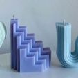 STL file 4 cavity taper candles mold box table candle silicone molds  housing 📦・Model to download and 3D print・Cults