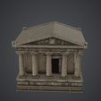 136.png Classical Greek Temple Facade – Ancient Columned Stone Monument