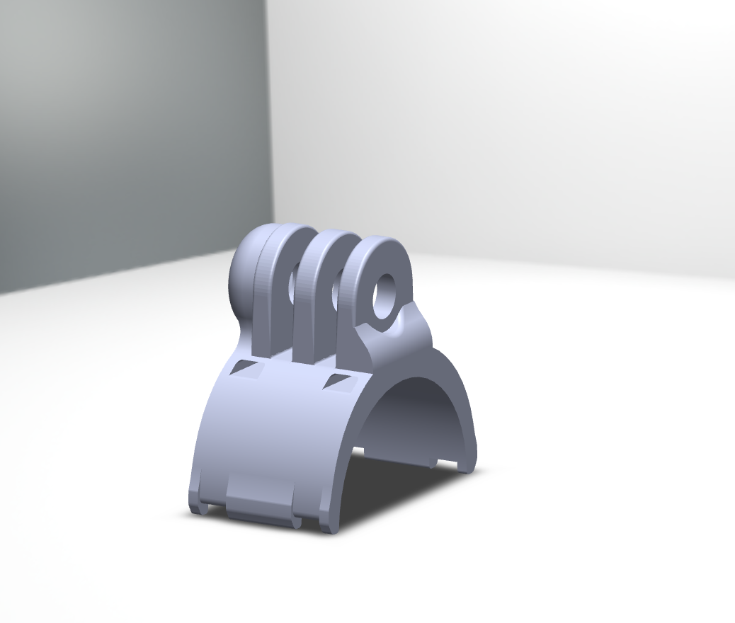 Descargar archivo STL GoPro handlebar mount // Soporte GoPro manillar