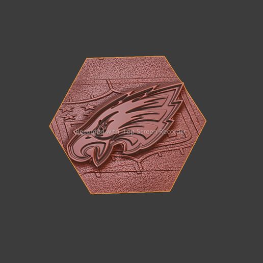 Football NFL Wall Deco Eagles 3D model