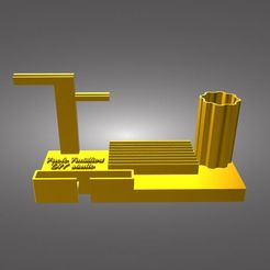 Organizer_final_gold4.jpg Télécharger fichier STL Organisateur de bureau • Design imprimable en 3D, Paolo_Fadillieri