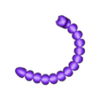 Apple Worm.stl Flexi Print-In-Place Apple Worm Articulated