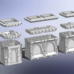 Necro-BG-Grundteile.jpg Zone Mortalis Murs / Colonnes 28mm