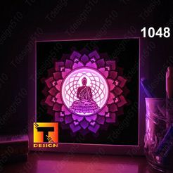 il_794xN.3499605553_bw133d58fb6825cab7f4.jpg Meditating Buddha 1 light box