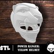 желтый.jpg Yellow Power Ranger Helmet / STL files 3D Model / Power Ranger Helmet Cosplay