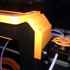 Soporte de extrusor lateral Anycubic i3 Mega y gestión de cables