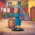Clotilde.png DOÑA CLOTILDE - EL CHAVO DEL OCHO - 3D фигурка в стиле Infinity/Disney