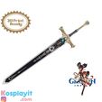 il_1140xN.3628138788_4je3.jpg Genshin Impact - Favonius Greatsword - Digital 3D Model Files - Divided for Facilitated 3D Printing - Xinyan Cosplay