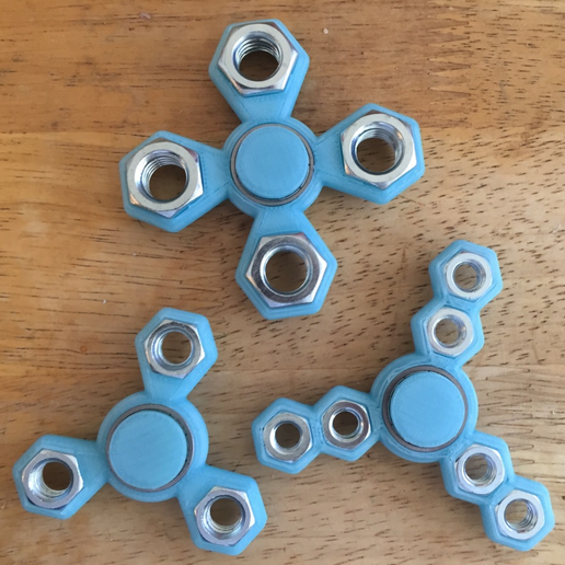 What-the-Hex (pick-a-weight) Fidget Spinner 3D model preview