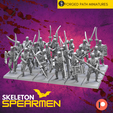 Skeleton-Spearmen.png Samurai Skeleton Warrior FREE STL