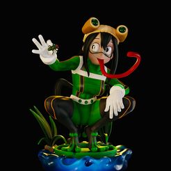 01.jpg STL-Datei Tsuyu Asui・Design für 3D-Drucker zum herunterladen