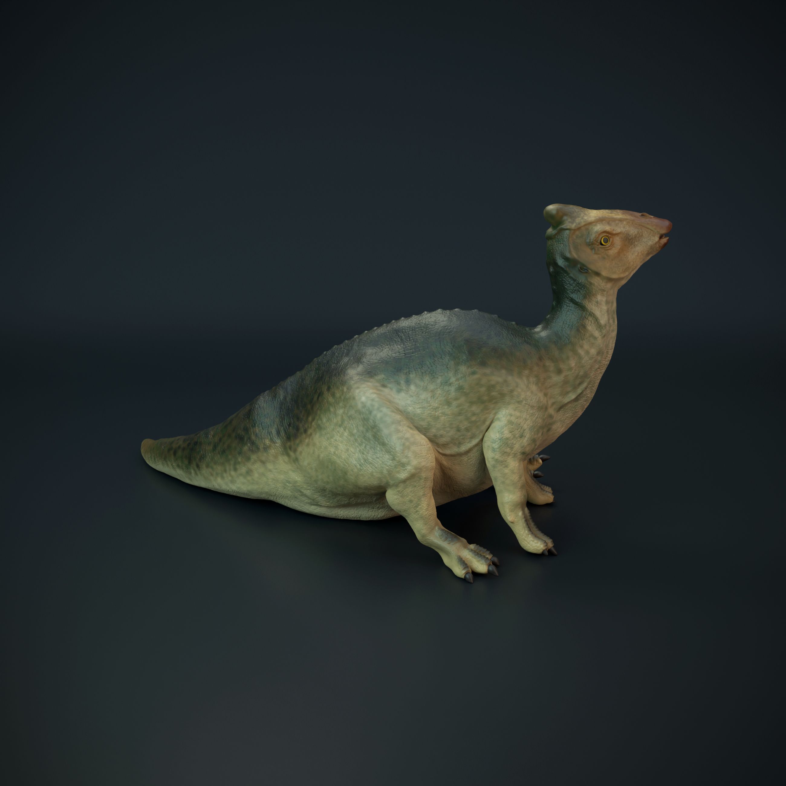 STL File Parasaurolophus Baby Sitting・3D Printer Design To Download・Cults