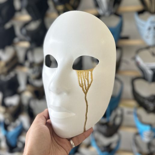 Kitana's mask from Mortal Kombat 11 - Faerie Embroidery - 3D model önizlemesi