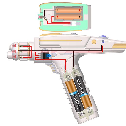 El._Instruction_Discovery_Phaser.jpg Star Trek - Part 1 - 11 Printable models - STL - Commercial Use