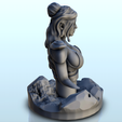 103.png Bust of woman with dress and hair in bun (19) - Medieval Fantasy Magic Feudal Old Archaic Saga 28mm 15mm