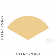 1-3_of_pie~5.25in-cm-inch-cookie.png Slice (1∕3) of Pie Cookie Cutter 5.25in / 13.3cm