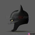 001d.jpg Batman Helmet-The Batman 2021-Robert Pattinson-DC comic Fan Art 3D print model