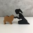 WhatsApp-Image-2023-01-10-at-13.44.04.jpeg Girl and her German Spitz/Pomeranian (tied hair) for 3D printer or laser cut