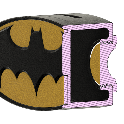 SS SS . \ VT LLL) SSs is LE S 4 Ss 4 STL file Piggy Bank Batman・3D printer model to download, Upcrid