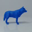 PrintedWolfLeft.png Low Poly Wolf