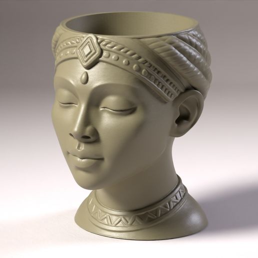 Beauty planter - Elegant Female Bust Flower Pot