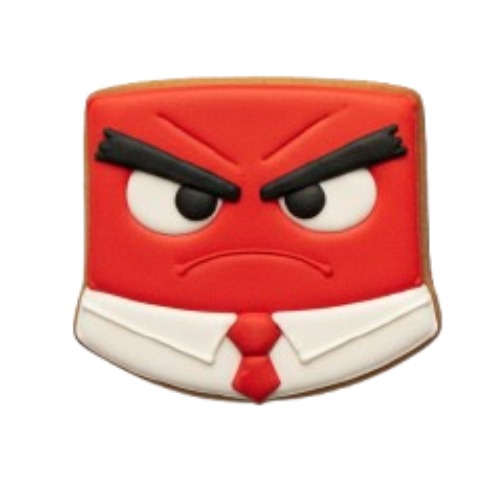 Anger Inside Out - Cutter + Stamp Cookie Cutter