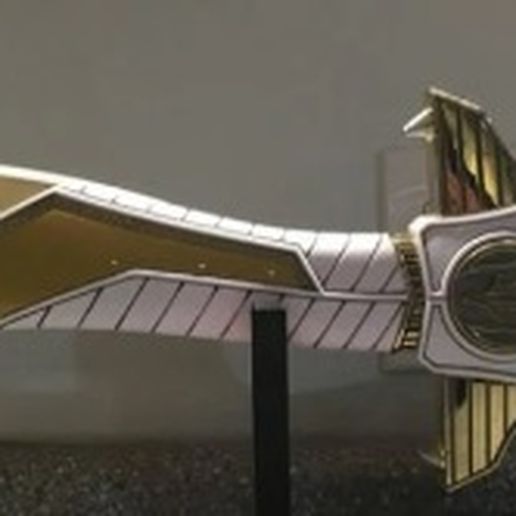 MMPR White Ranger Sword (Saba) 3D model