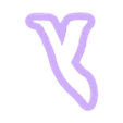 Y_Ucase.stl moana alphabet font - cookie cutter alphabet letters - cookie cutter