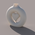 Dried-Flower-Heart-vase.png Cupid Dried Flower Vase