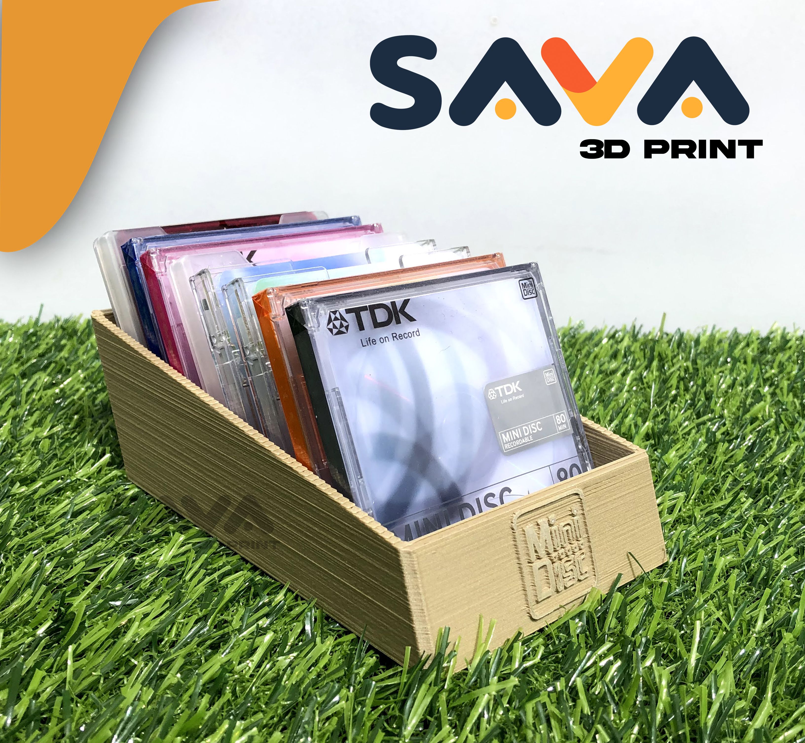 Descargue el archivo STL gratuito MiniDisc Organizer Box • Objeto imprimible en 3D ・ Cults