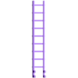 Ladder [04]-CAL-clip access ladder-vertical cut outs.stl Snack Tube Tower Platform Accessories
