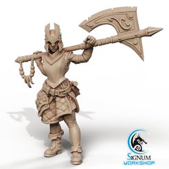 1.jpg Pre-supported 3D printable model of Riana Armourer
