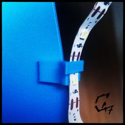 LED-frame-clip_2.jpg Free STL file LED strip Frame clip・Template to download and 3D print