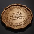 Christmas-Wreath-Tray-©.jpg Christmas Trays Pack 3 - CNC Files for Wood (svg, dxf, eps, ai, pdf)