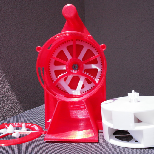 Capture d’écran 2017-05-03 à 11.45.25.png Free STL file Air Raid Siren - hand crank version 2・Object to download and to 3D print, MlePh