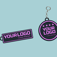 r4.png Customizable Logo KeyChain STL - Read Description