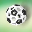 Truncated-Icosahedron.111.jpg Truncated Icosahedron, Icosahedron, Football, Soccer Ball, Decoration