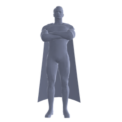 Superman-render.png Fichier STL Superman・Plan à imprimer en 3D à télécharger