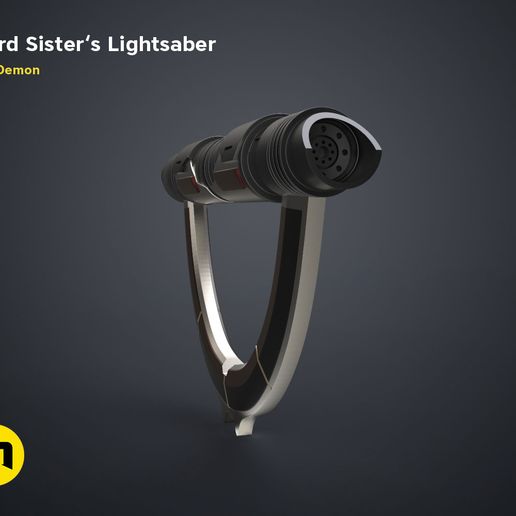 Third Sister’s Lightsaber by 3Demon Fichier 3D Troisième sœur Reva - Ensemble de modèles・Modèle pour imprimante 3D à télécharger, 3D-mon