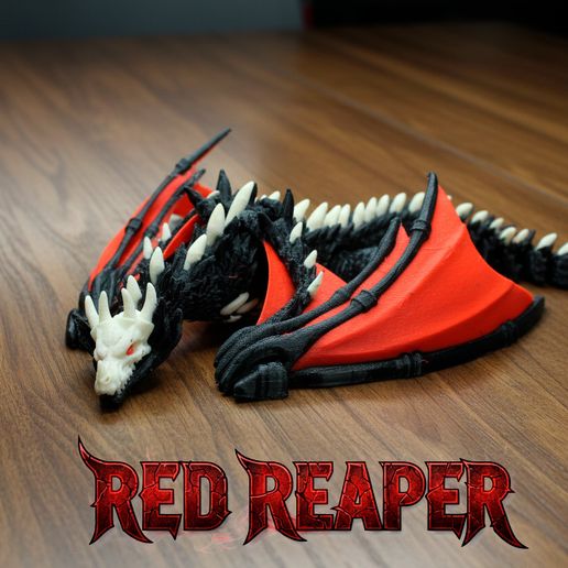 dragon-red-reaper_flexi_printinplace3.jpg Dragon red reaper prininplace