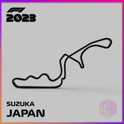 SUZUKA-LAYOUT-F.jpg STL file SUZUKA CIRCUIT (JAPAN) / F1 CIRCUIT COLLECTION 2023・3D printable model to download