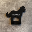 27-СОСКАРОО-hook-with-name.png Cockapoo Dog Lead Hook STL Files