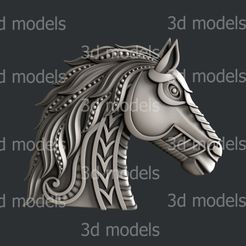P347a.jpg Download STL file Horse decor • 3D printable object, 3dmodelsByVadim