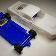 Preview1.jpg Ford Mustang GT500 Eleanor Slot Car Chassis 3D print model