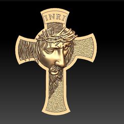 JESUS-1.jpg Fichier STL médaillon de jésus・Modèle à télécharger et à imprimer en 3D