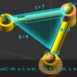 trical(C=90, a=3, b=4) = 90;-3,.4, 5] Triangle Calculator Function for OpenSCAD