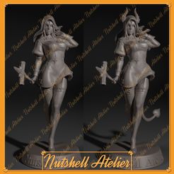 01.jpg STL file Nutshell Atelier - Succubus Nun(Priest) NSFW・3D print design to download