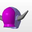 back.png power rangers lost galaxy magna defender helmet stl file for 3d printing