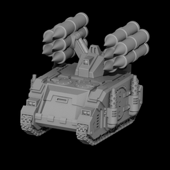 untitled.png Free 3D file Tiny Tank Classic Rocket Artillery (6-8mm)・Template to download and 3D print