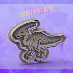 untitled.310.png Download STL file CUTTING PARASAUROLOPHUS • Model to 3D print, Indiana3D